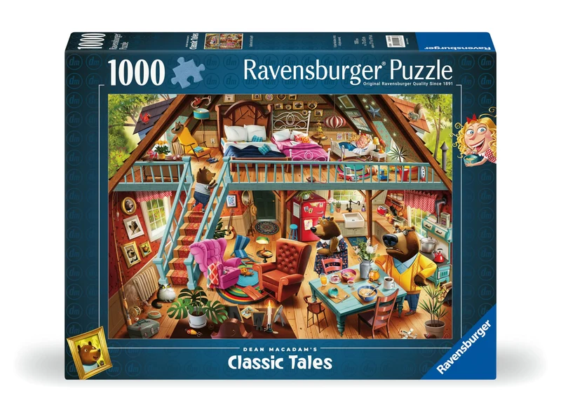 PFG Ravensburger Classic Tales: Goldilocks Gets Caught, Dean MacAdam (Usage/Used - PUZZLES FOR GOOD)