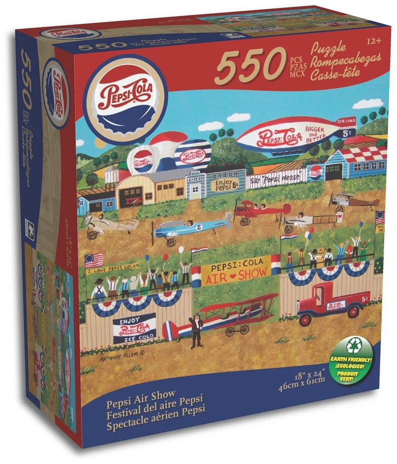 PFG Pepsi-Cola - Pepsi Air Show (550pcs) (Usage/Used - PUZZLES FOR GOOD)