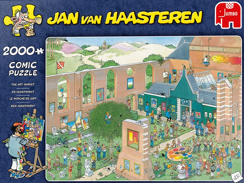 PFG The Art Market / Le marché de l’art, JVH (2000pcs) (Usage/Used -PUZZLES FOR GOOD)