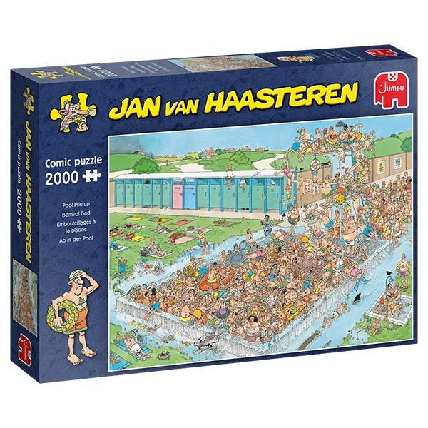PFG Pool Pile-Up / Embouteillages à la piscine, JVH (2000pcs) (Usage/Used - PUZZLES FOR GOOD)