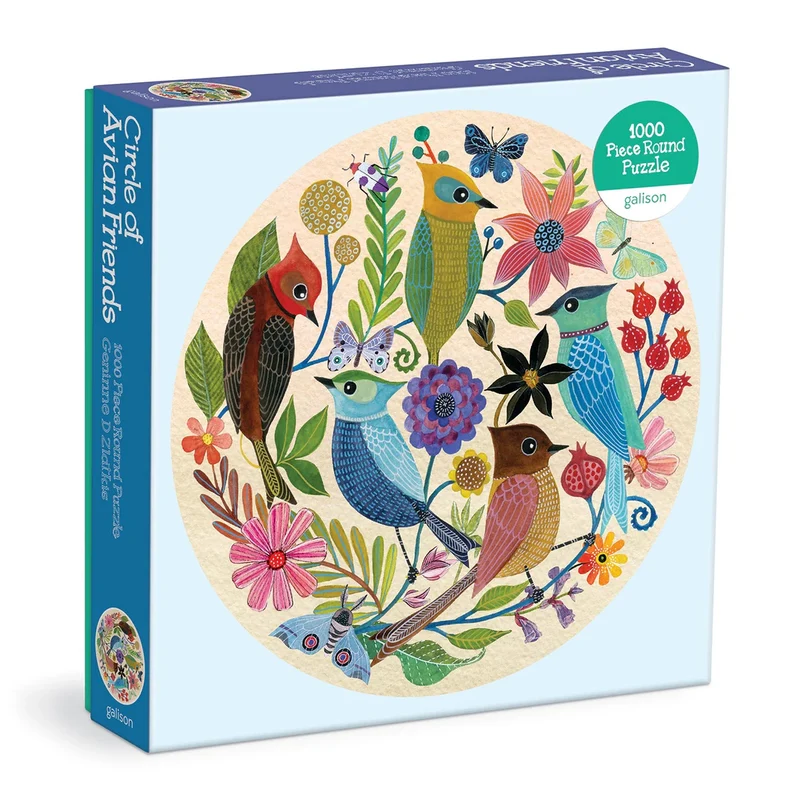 PFG Circle of Avain Friends (ROUND) (1000pcs) (Usage/Used - PUZZLES FOR GOOD)
