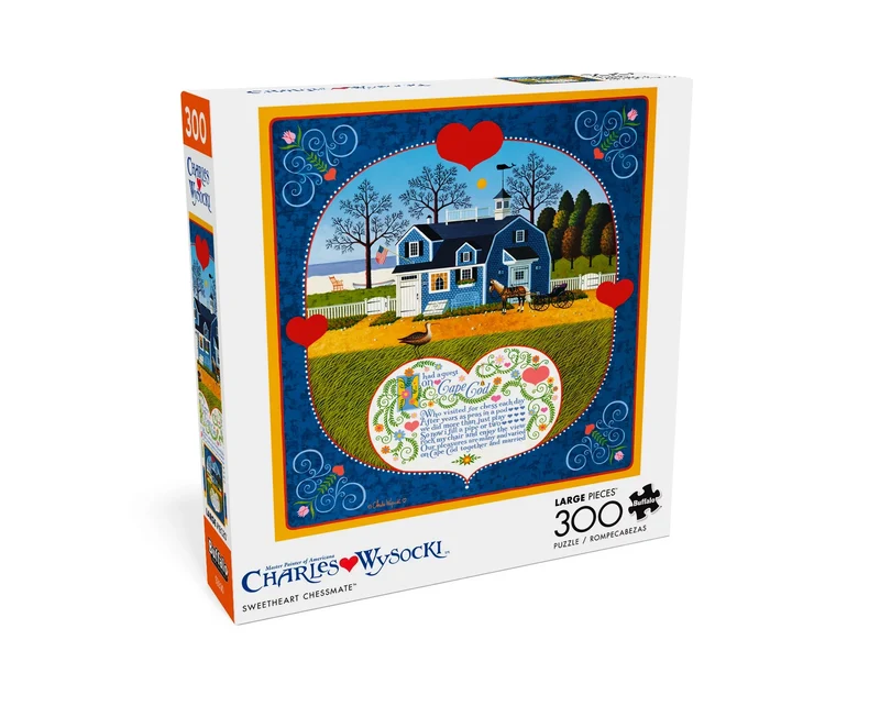 PFG Sweetheart Chessmate, Charles Wysocki (300pcs) (Usage/Used - PUZZLES FOR GOOD)