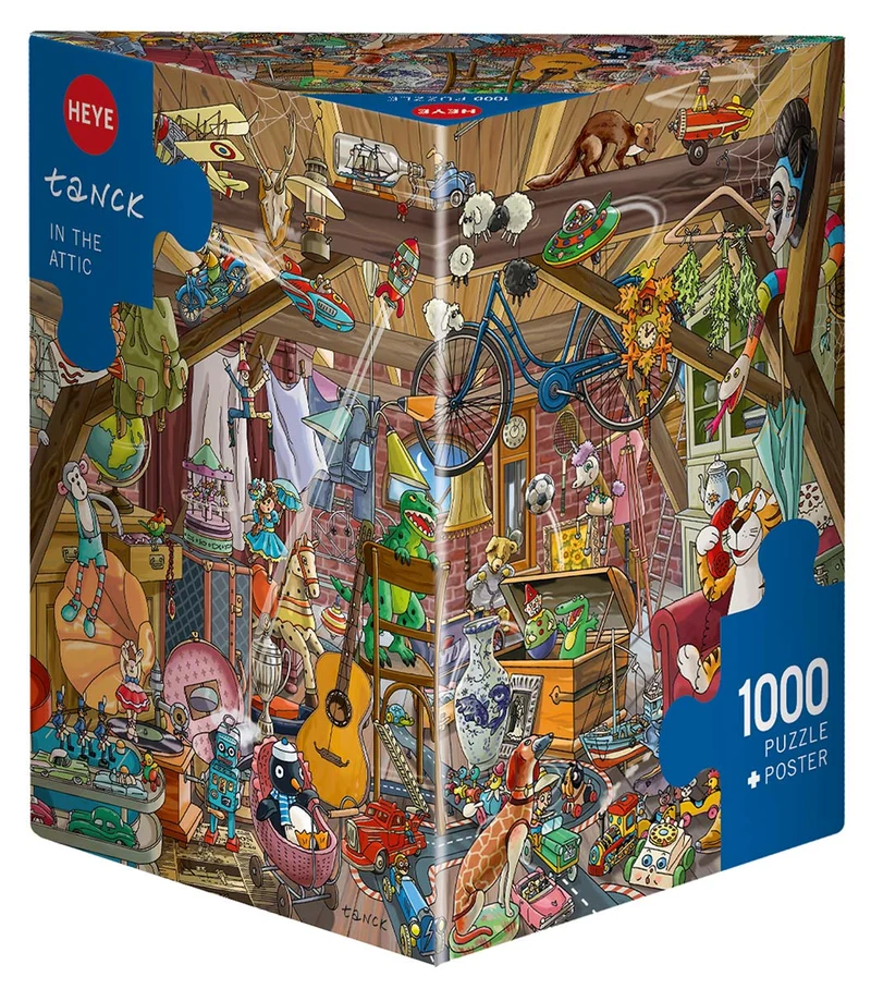 PFG In The Attic, Tanck (Triangular Box) (1000pcs) (Usage/Used - PUZZLES FOR GOOD)