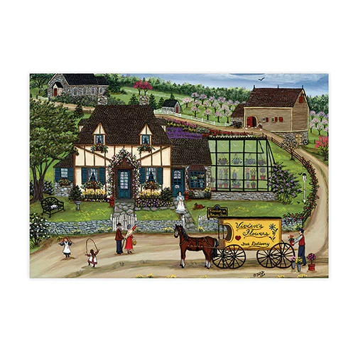 PFG Art Gallery - Vivian's Flower Shop (500pcs) (Usage/Used - PUZZLES FOR GOOD)
