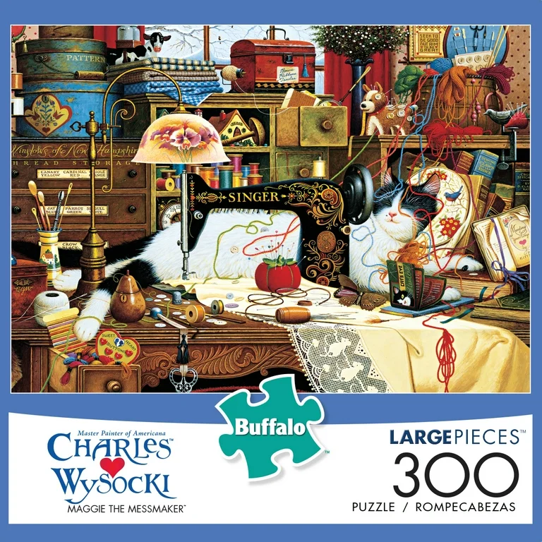 PFG Maggie the Messmaker, Charles Wysocki (300pcs) (Usage/Used - PUZZLES FOR GOOD)