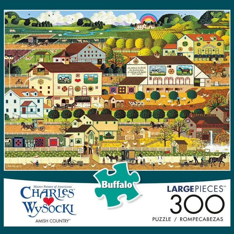 PFG Amish Country, Charles Wysocki (300pcs) (Usage/Used - PUZZLES FOR GOOD)