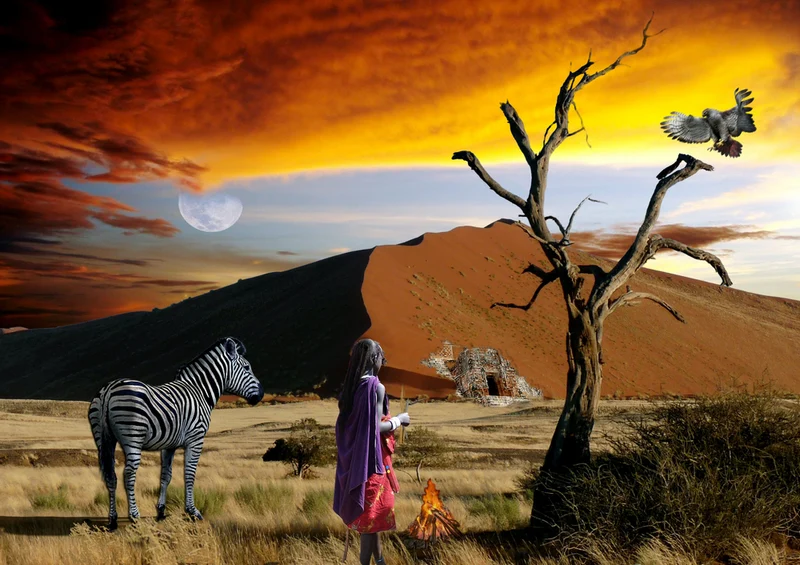 76708 Hintergründe - Afrika Puzzle