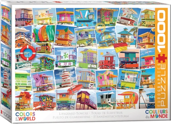 PFG Colors of The World - Lifeguard Towers (Usage/Used - PUZZLES FOR GOOD)