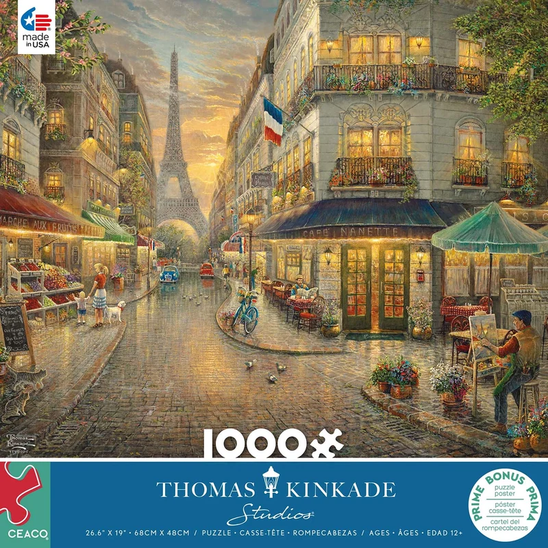 PFG Paris Cafe, Thomas Kinkade (Usage/Used - PUZZLES FOR GOOD)