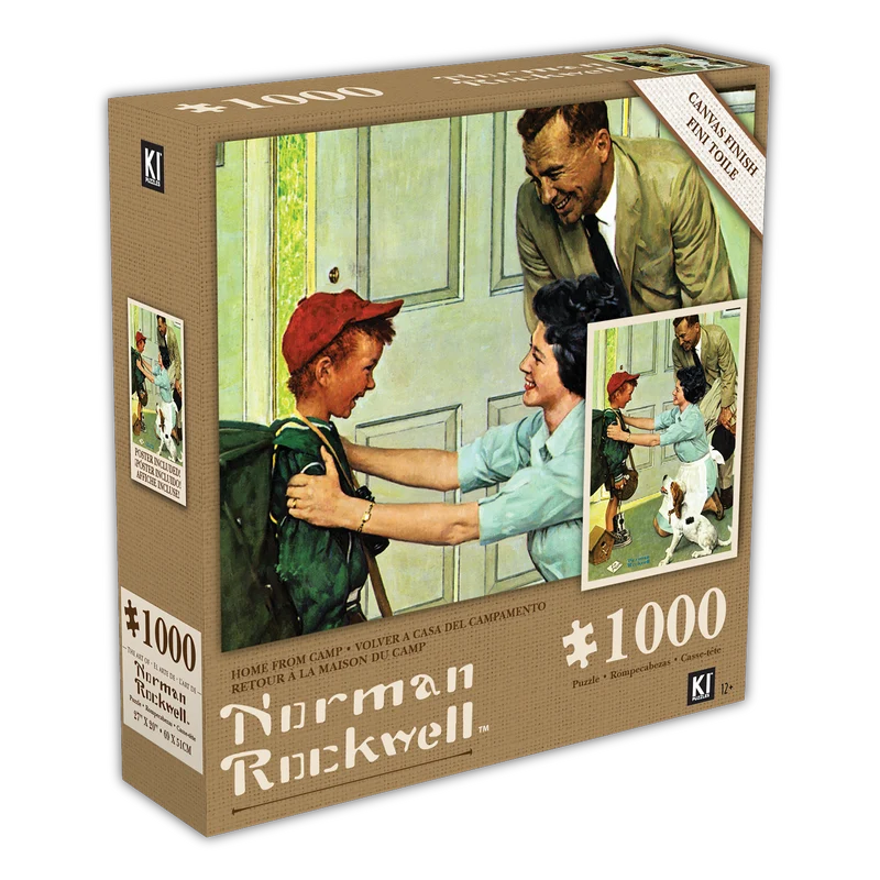 PFG Home From Camp, Norman Rockwell (1000pcs) (Usage/Used - PUZZLES FOR GOOD)