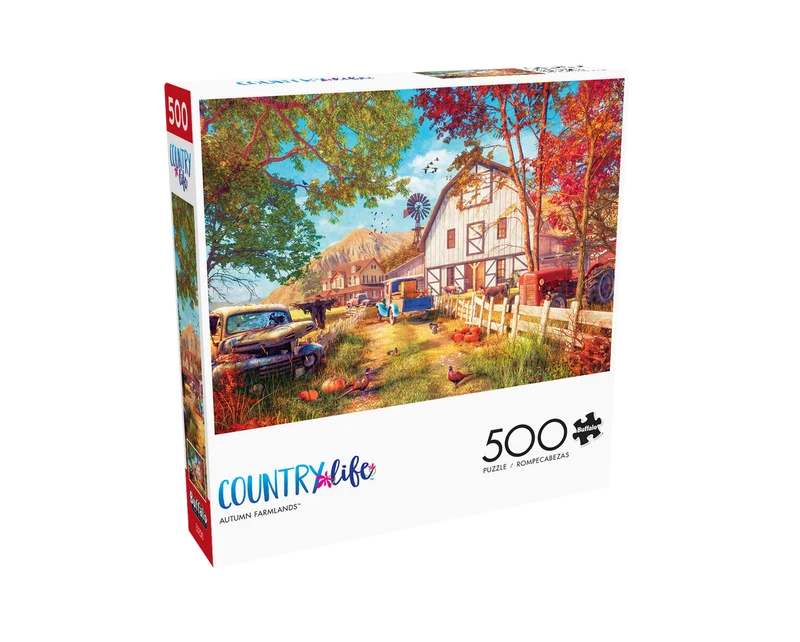 PFG Country Life - Autumn Farmlands (500pcs) (Usage/Used - PUZZLES FOR GOOD)