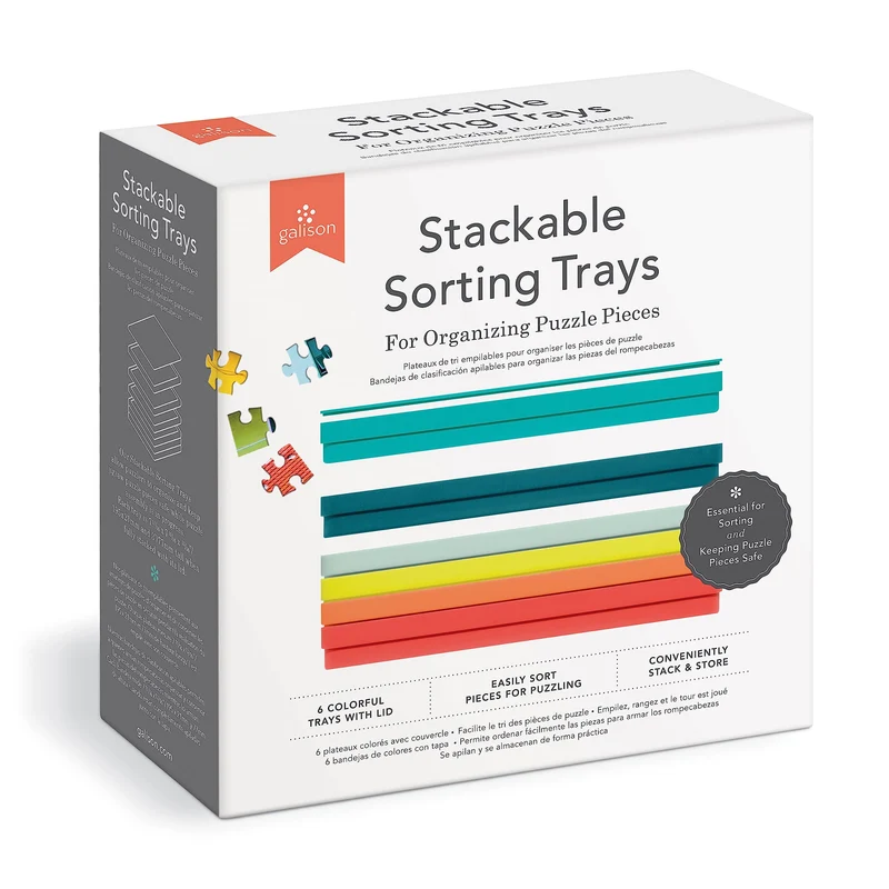 Galison Puzzle Sorting Trays with Lid