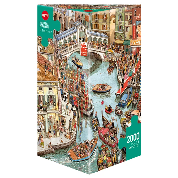 PFG O Sole Mio!, Göbel & Knorr (2000pcs) (Triangular Box) (Usage/Used - PUZZLES FOR GOOD)