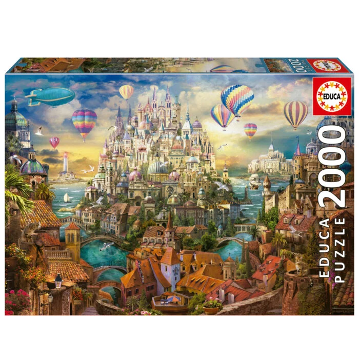 PFG Dream Town (2000pcs) (Usage/Used - PUZZLES FOR GOOD)