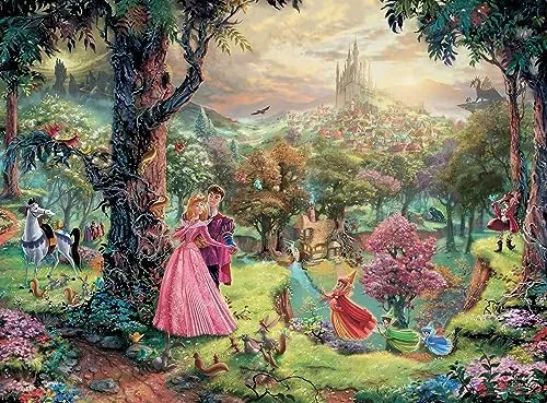 PFG Silver Select - Sleeping Beauty, Thomas Kinkade (1000pcs) (Usage/Used - PUZZLES FOR GOOD)