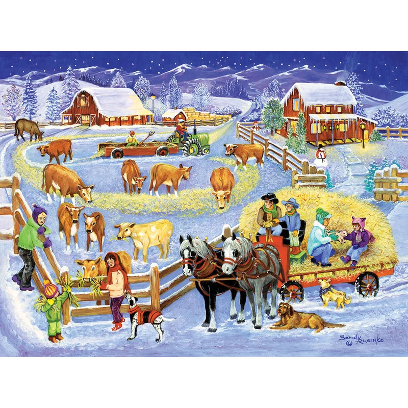 PFG Winter Hayride (300pcs) (Usagé/Used - PUZZLES FOR GOOD)