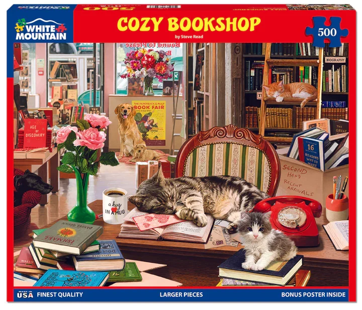 PFG Cozy Bookshop, Steve Read (500pcs) (Usage/Used - PUZZLES FOR GOOD)