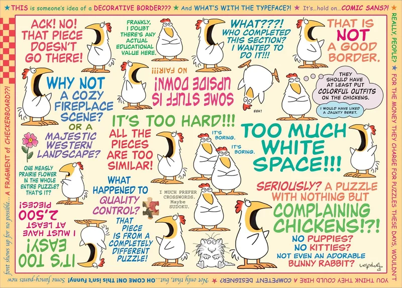 PFG Puzzle Complaints, Sandra Boynton (500pcs) (Usage/Used - PUZZLES FOR GOOD)