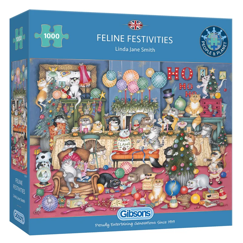 Feline Festivities, Linda Jane Smith (1000pcs)