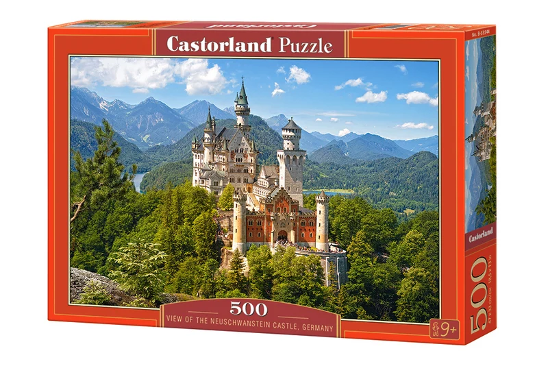 PFG View of the Neuschwanstein Castle, Germany (500pcs) (Usage/Used - PUZZLES FOR GOOD)