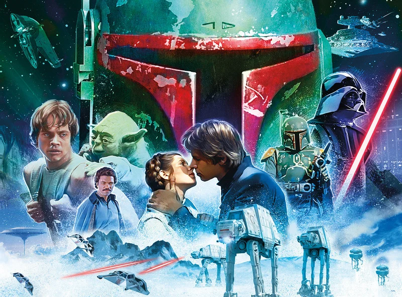 PFG Silver Select - Star Wars The Rebellion's Defeat (1000pcs) (Usage/Used - PUZZLES FOR GOOD)