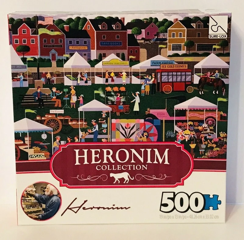 PFG Heronim Collection - Farmer's Market (500pcs) (Usage/Used - PUZZLES FOR GOOD)
