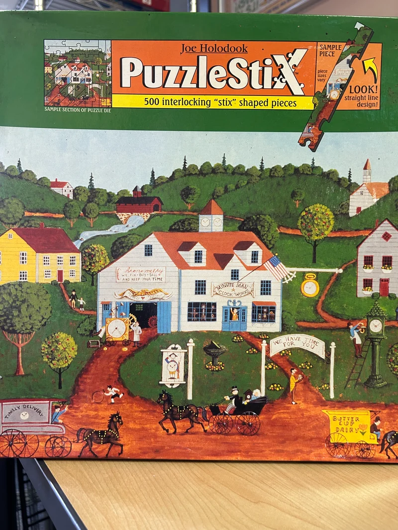PFG Puzzle Stix - Minuteman Clock Works (500pcs) (Usage/Used - PUZZLES FOR GOOD)