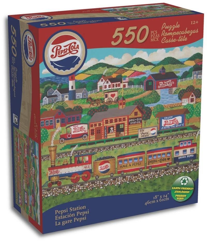 PFG Pepsi-Cola - Pepsi Station (550pcs) (Usage/Used - PUZZLES FOR GOOD)