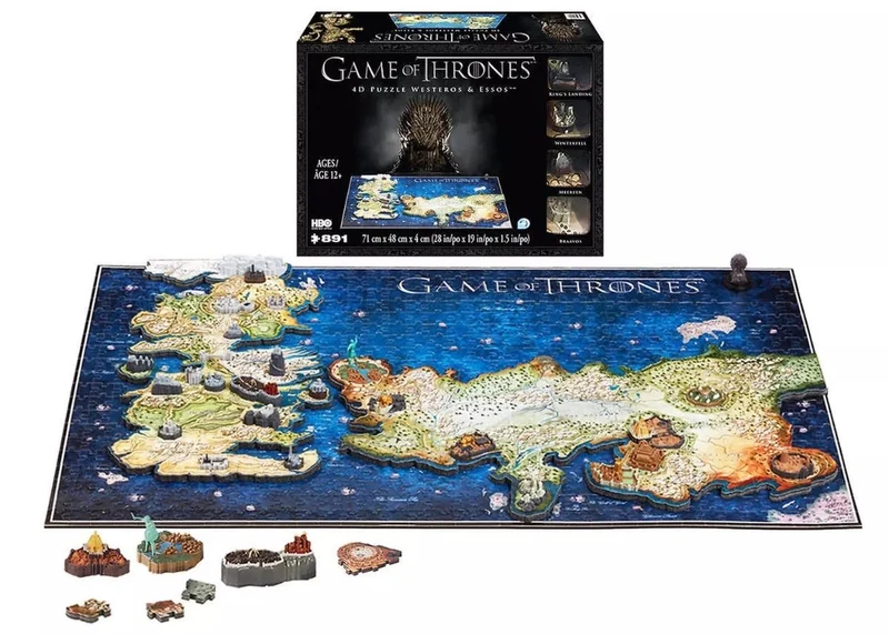 PFG Game of Thrones - Puzzle of Westeros (3D Puzzle) (Usage/Used - PUZZLES FOR GOOD)