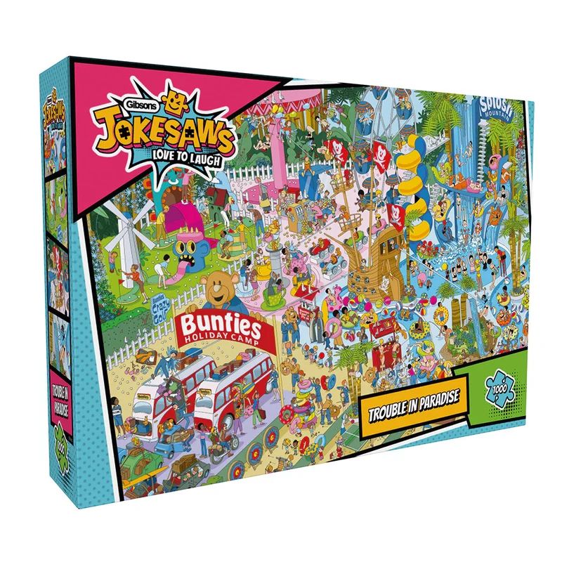 PFG Jokesaws - Trouble In Paradise (1000pcs) (Usage/Used - PUZZLES FOR GOOD)