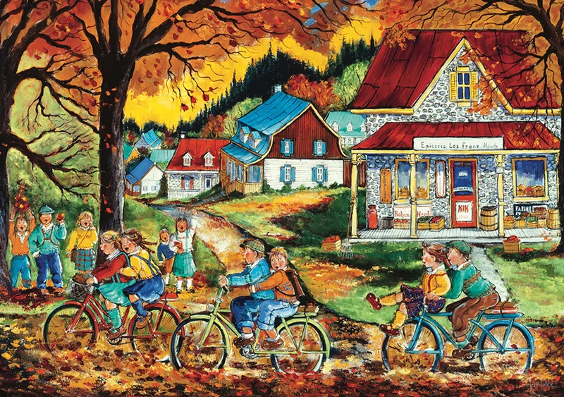 PFG A Race With Friends, L. Labbe (500pcs) (Usage/Used - PUZZLES FOR GOOD)