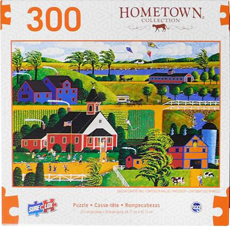 PFG Art Gallery - Kite Flying at Recess (300pcs) (Usage/Used - PUZZLES FOR GOOD)