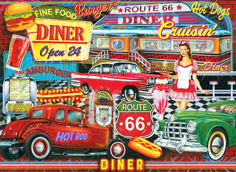 PFG 50's Diner (Usage/Used - PUZZLES FOR GOOD)