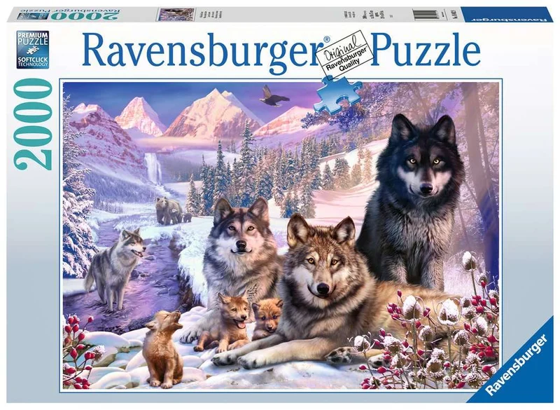 PFG Ravensburger Wolves In The Snow (2000pcs) (Usage/Used - PUZZLES FOR GOOD)