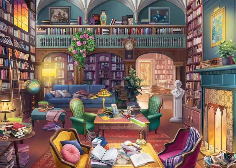 PFG Ravensburger Dream Library (500 Large) (Usage/Used - PUZZLES FOR GOOD)