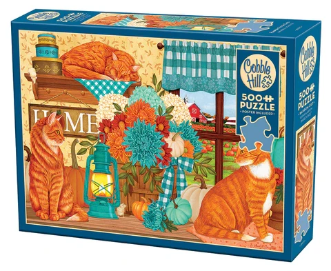 PFG Pumpkin Patch Cats (500pcs) (Usage/Used - PUZZLES FOR GOOD)