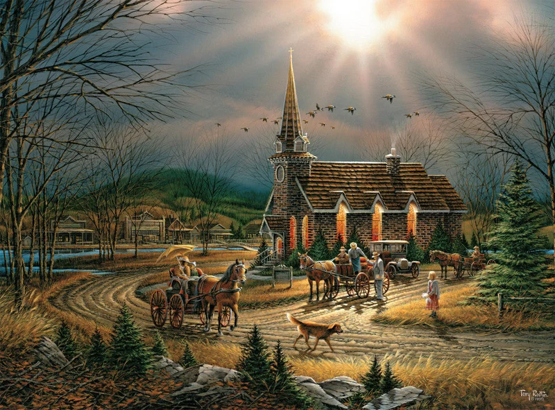 DMG God Shed His Grace on Thee, Terry Redlin (1000pcs) (DAMAGED BOX)