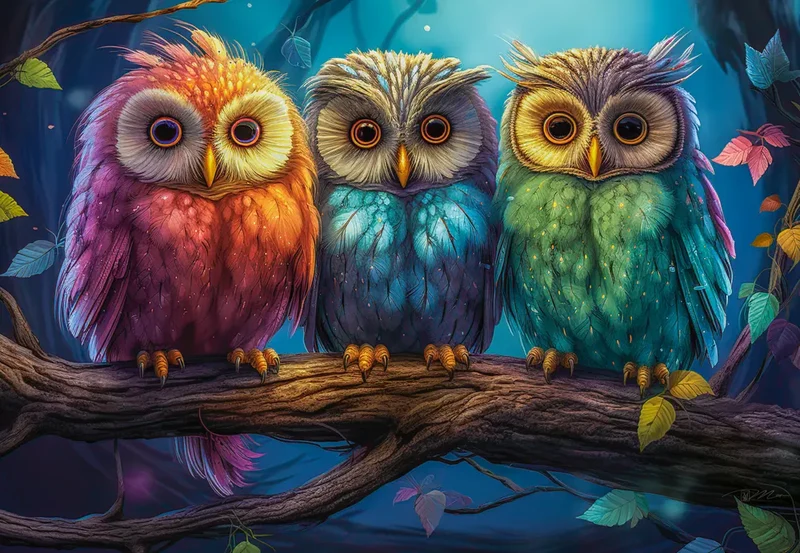 Three Little Owls (1000pcs)