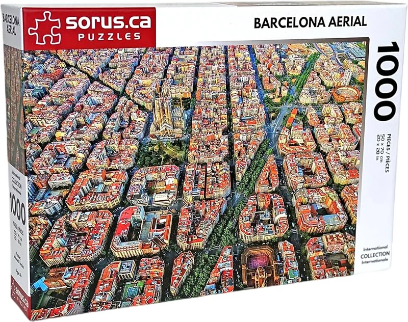 PFG Barcelona Aerial (1000pcs) (Usage/Used - PUZZLES FOR GOOD)