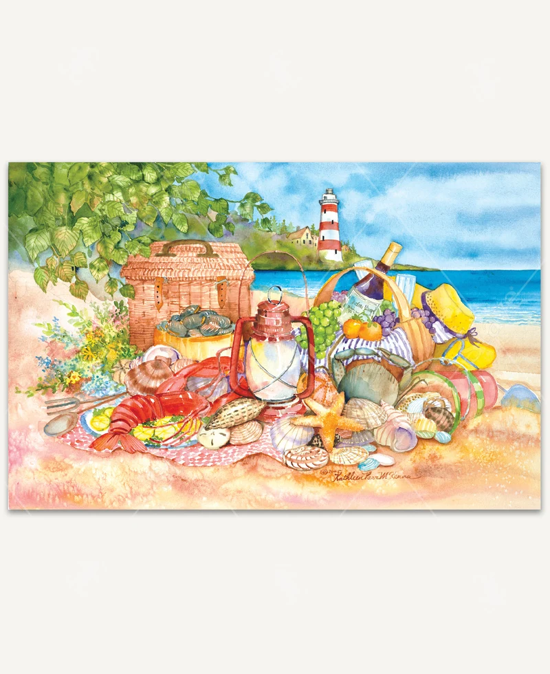 PFG Foam Fit Bayside Picnic (1000pcs) (Usage/Used - PUZZLES FOR GOOD)