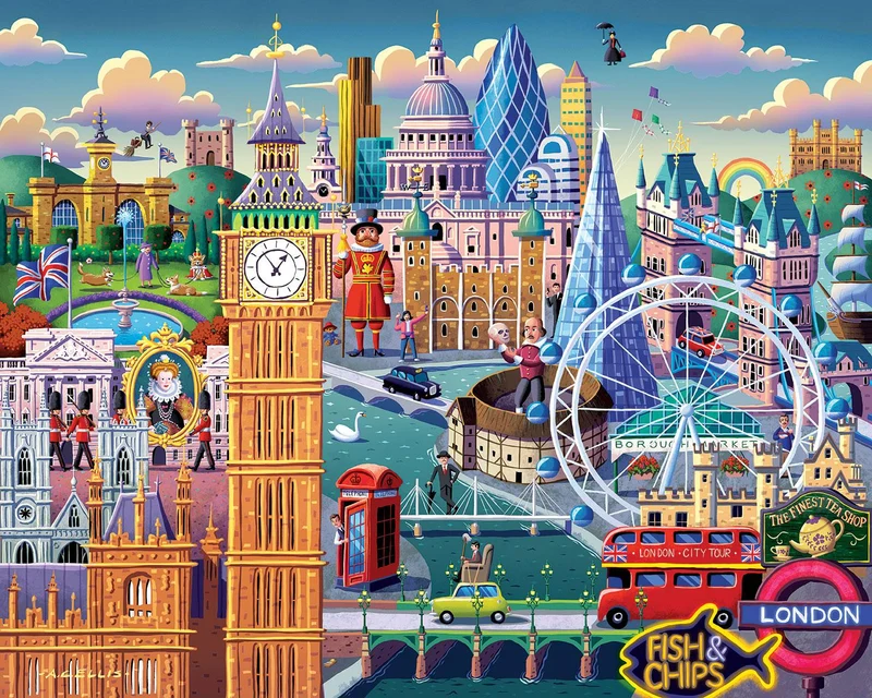 PFG London (1000pcs) (Usage/Used - PUZZLES FOR GOOD)
