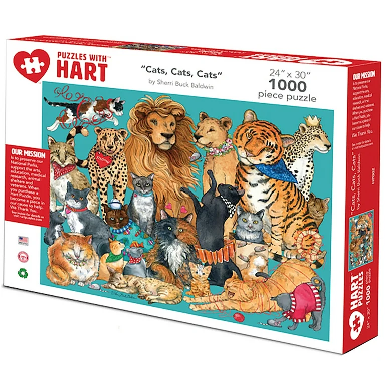 PFG Cats, Cats, Cats (Usage/Used - PUZZLES FOR GOOD)