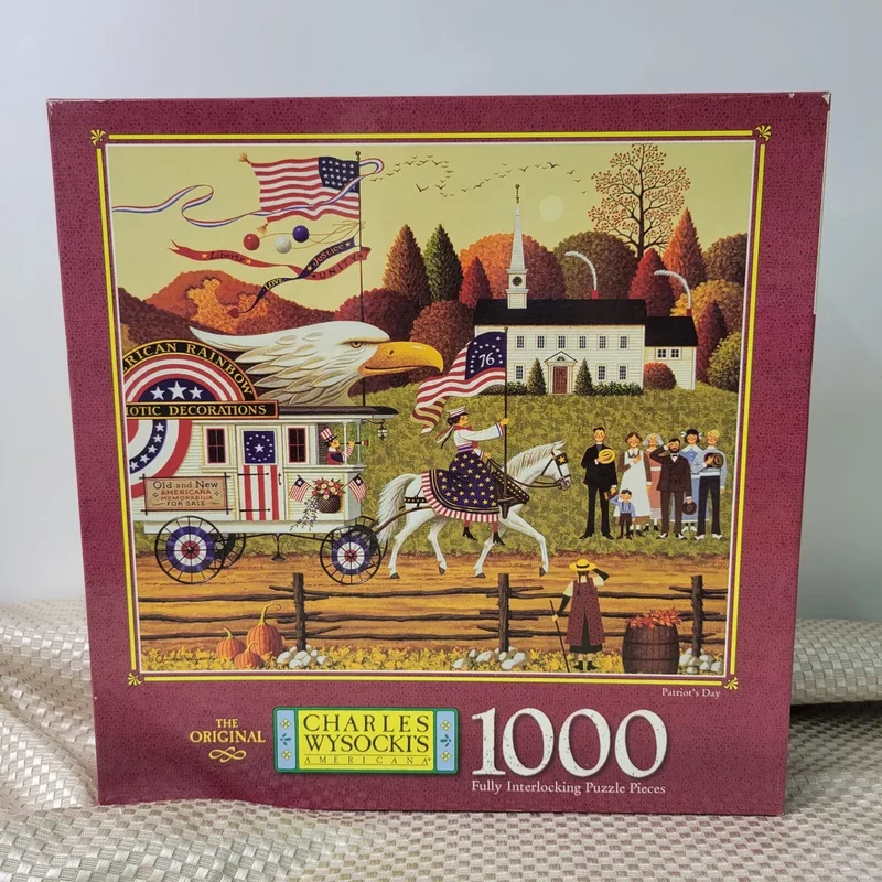 PFG Patriots Day, Charles Wysocki (1000pcs) (Usage/Used - PUZZLES FOR GOOD)