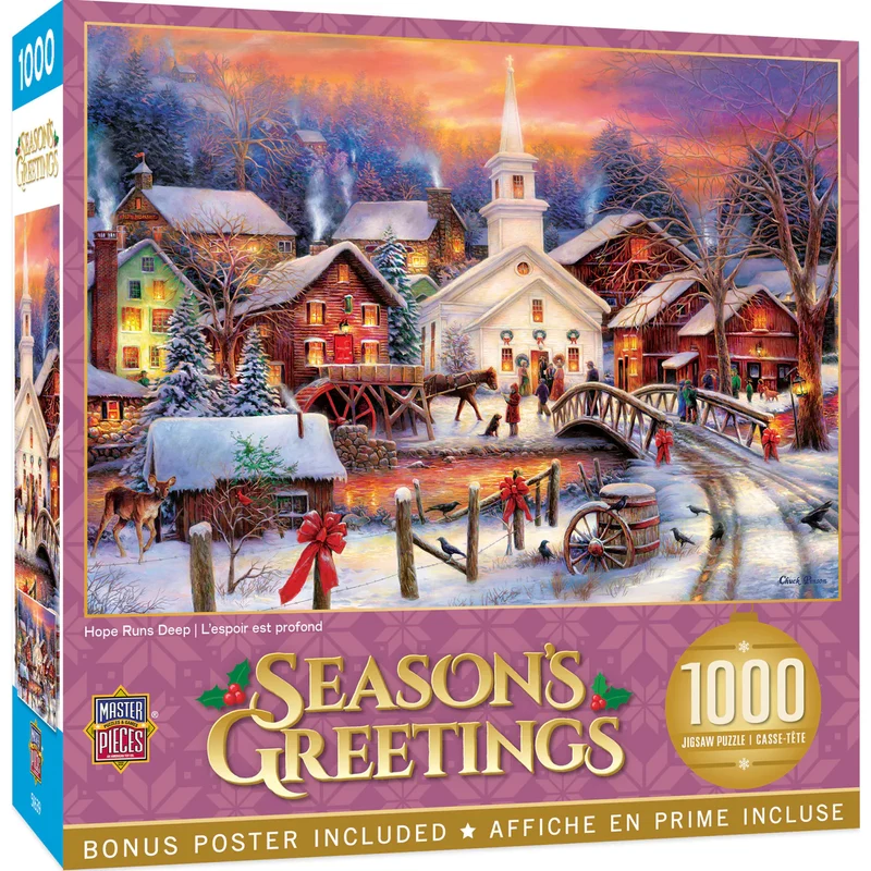 PFG Season's Greetings - Hope Runs Deep, Chuck Pinson (1000pcs) (Usage/used - PUZZLES FOR GOOD)