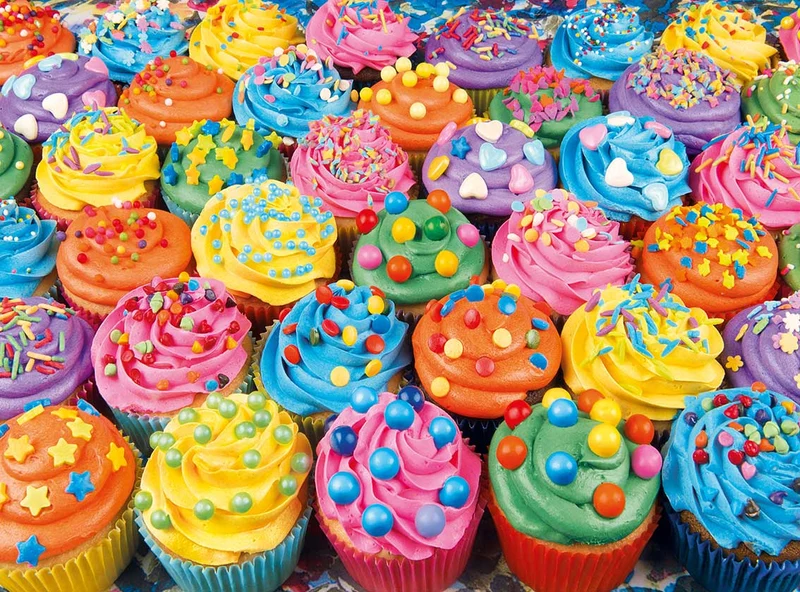 PFG Colorful Cupcakes (Petits gateaux) (Usage/Used - PUZZLES FOR GOOD)