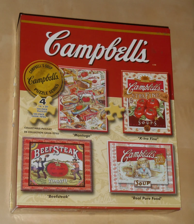 PFG 4-in-1 Campbell's Soup Puzzle Series (Usagé/Used - PUZZLES FOR GOOD)