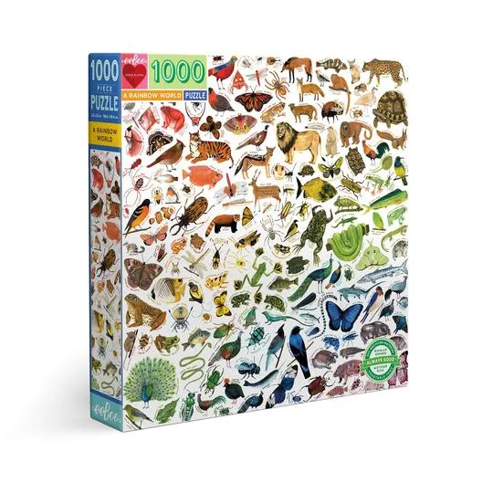 PFG A Rainbow World, Kelsey Oseid (1000pcs) (Usage/Used - PUZZLES FOR GOOD)