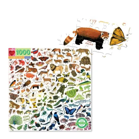 PFG A Rainbow World, Kelsey Oseid (1000pcs) (Usage/Used - PUZZLES FOR GOOD)