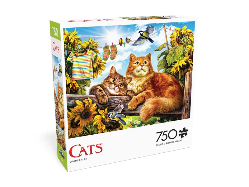 PFG Cats - Summer Play (750pcs) (Usage/Used - PUZZLES FOR GOOD)