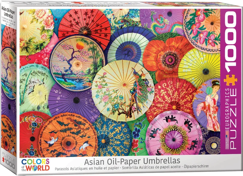 PFG Colors of The World - Asian Oil - Paper Umbrellas (Usage/Used - PUZZLES FOR GOOD)